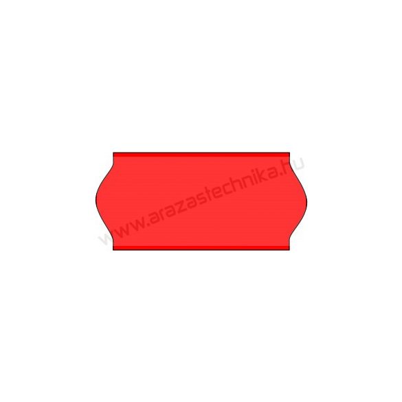 26x12mm eredeti OLASZ FLUO piros árazószalag