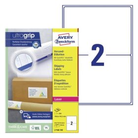   L7168-100 Avery fehér öntapadó csomag címke 199,6x143,5mm