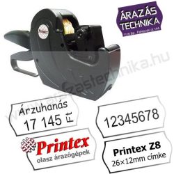 PRINTEX Z8 árazógép (8 karakter) 26×12mm címke