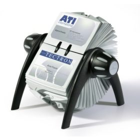   VISIFIX® FLIP VEGAS forgatható névjegytartó (241701) - fekete