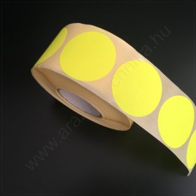   35mm fluo CITROM körcímke (1.000 db/tek) visszaszedhető ragasztóval