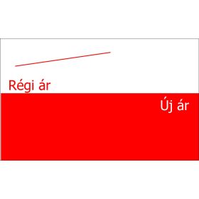   26x16mm Régi ár/Új ár ORIGINAL árazócímke - szögletes