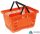 22 literes kézi bevásárló kosár - narancs