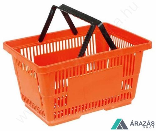 22 literes kézi bevásárló kosár - narancs