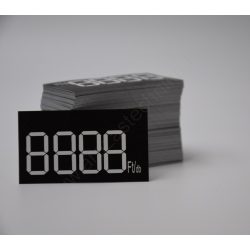 Digitális etikett 50x28 mm FEKETE alap (200 db/cs)