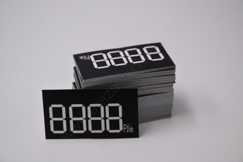 Digitális etikett 50x28 mm FEKETE alap (5.000 db/cs)