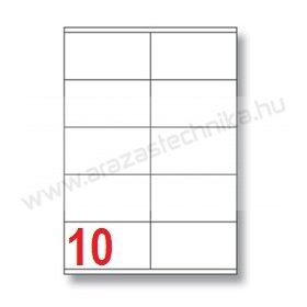 105x57mm 10 db/ív Rayfilm íves etikett címke [0915A]