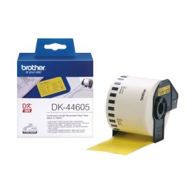 Brother DK-44605 folyamatos címke 62x30,48m - sárga visszaszedhető