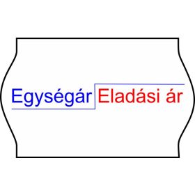 26x16mm Egység ár ORIGINAL árazócímke