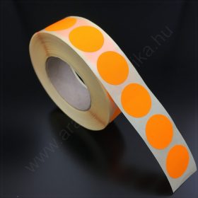 20mm körcímke FLUO NARANCS (1.000 db/tek)