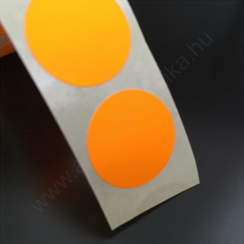 20mm körcímke FLUO NARANCS (1.000 db/tek)