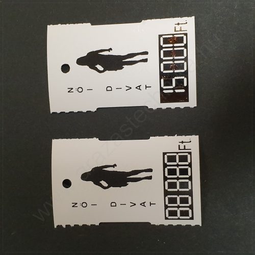 Függő címke 30x50mm (Női Divat felirat 500db/csom)