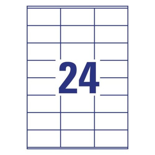 3475 Avery univerzális címke - fehér 70x36mm