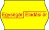 26x16mm Egység ár ORIGINAL árazócímke - sárga
