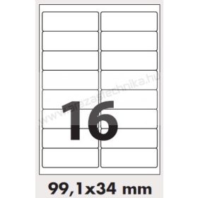 99,1x34 mm 16db/ív Rayfilm etikett címke [0806A]
