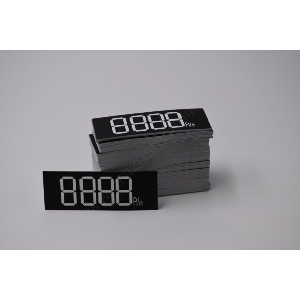 Digitális etikett 50x18 mm FEKETE alap (200 db/cs)