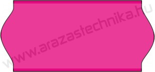 26x12mm eredeti OLASZ FLUO pink árazószalag