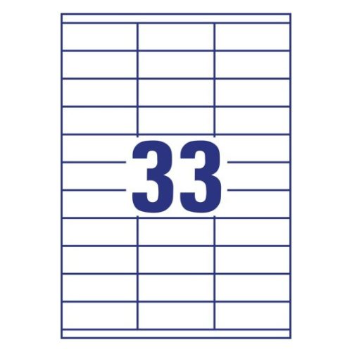 3421 Avery univerzális címke - fehér 70x25,4mm