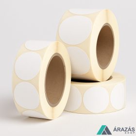 20mm körcímke - fehér (875 db/tek)