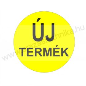 38mm körcímke - ÚJ TERMÉK - fluo citrom