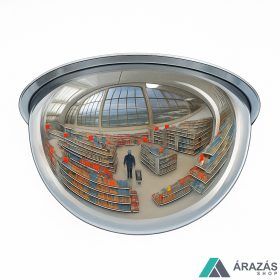 Félgömb 360° bolti megfigyelő tükör 60 cm átmérő