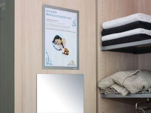 Duraframe A4 - ezüst infokeret (4882-23) - öntapadó hátlap