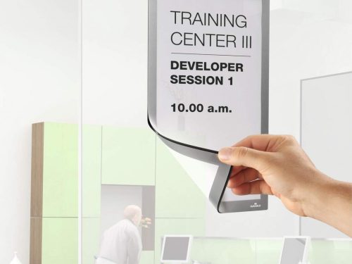 Duraframe A4 - ezüst infokeret (4882-23) - öntapadó hátlap