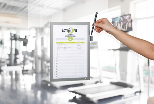 Duraframe NOTE A4 - ezüst (4993-23) jegyzettartó, takarítási naplóhoz