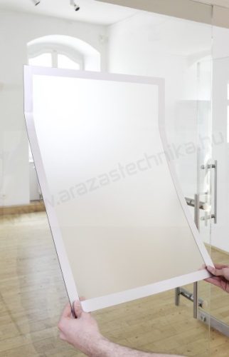 Duraframe® POSTER A2 - ezüst infokeret (4995-23) öntapadó hátlap