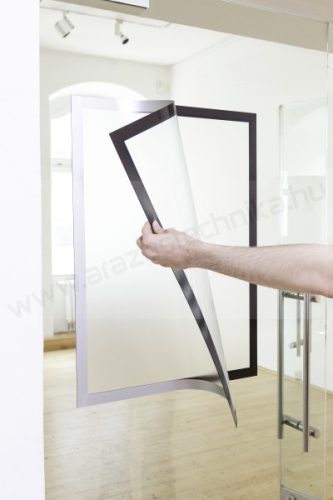 Duraframe® POSTER A2 - ezüst infokeret (4995-23) öntapadó hátlap