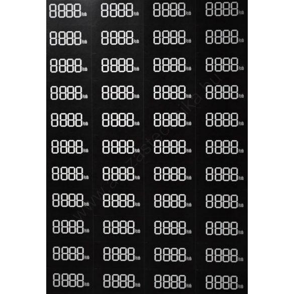 Digitális  öntapadós etikett 48x25mm ( 44 db/ív) FEKETE