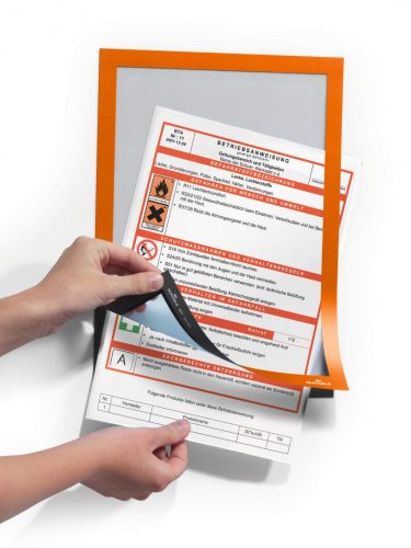 Duraframe A4 - narancs infokeret (4882-09) öntapadó hátlap