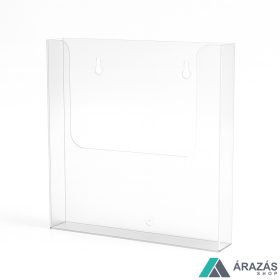 Prospektustartó A4 plexi fali szórólaptartó