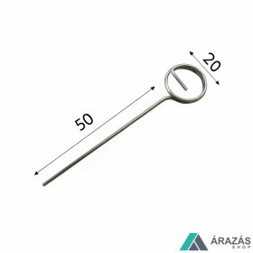 TÜSKE - ( 5cm) INOX árcímke tartó