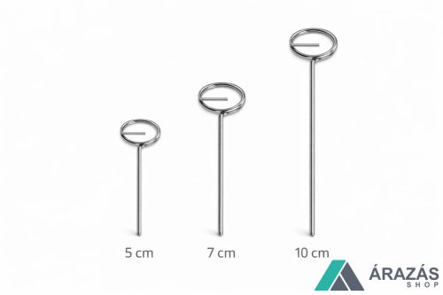 TÜSKE - ( 5cm) INOX árcímke tartó