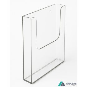 Prospektustartó A5 plexi fali  szórólaptartó