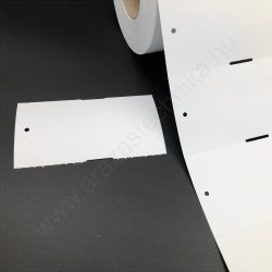   Függő etikett PVC 100x54mm - kültéri- nem öntapadós (500db/tek)