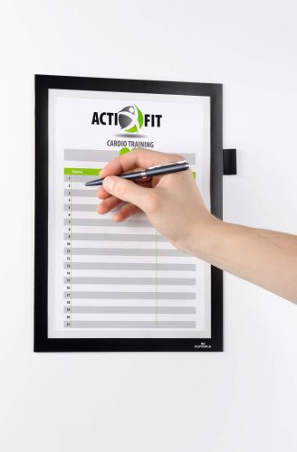 Duraframe NOTE A4 - fekete (4993-01) jegyzettartó, takarítási naplóhoz