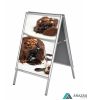 A2 Megállító tábla FÉM hátlap [25mm click]
