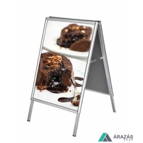 A2 Megállító tábla FÉM hátlap [25mm click]