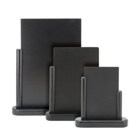   Elegant A4 krétás menütartó - FAtalp fekete - Securit® (ELE-BL-LA)