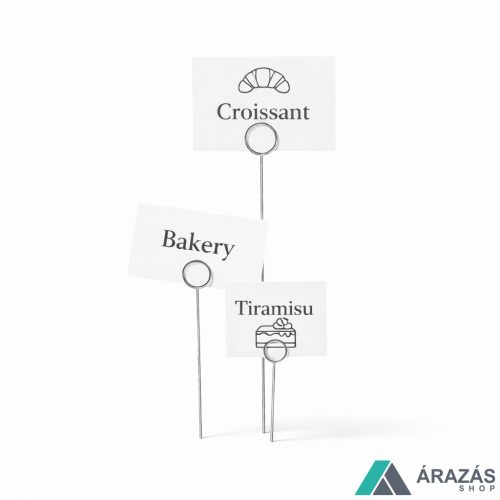 TÜSKE - ( 7cm) INOX árcímke tartó
