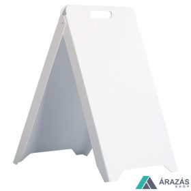 Műanyag megállítótábla fogantyúval 50x83cm - FEHÉR