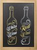 Krétatábla 40x60cm WOODY WALL - TÖLGY keret (WBW-TE-40-60)