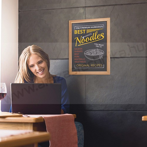 Krétatábla 40x60cm WOODY WALL - TÖLGY keret (WBW-TE-40-60)