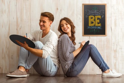 Krétatábla 60x80cm WOODY WALL - Tölgy keret