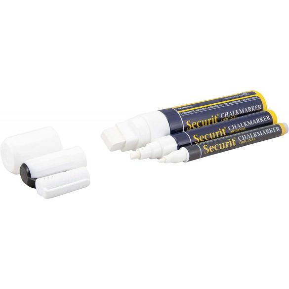 Krétamarker FEHÉR SMA510 (2-6mm vágott hegy) - vízzel lemosható