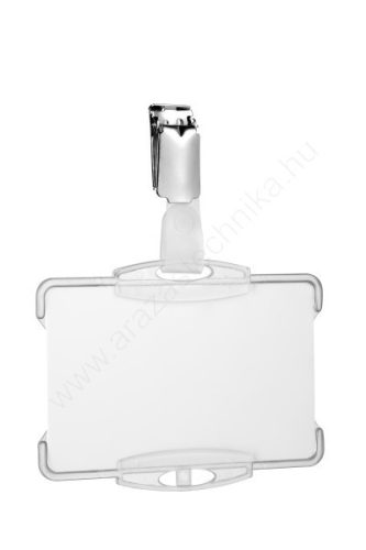 Azonosítókártya tartó DUO - kék nyitott (8218-06) csipesz tartóval