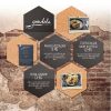 Silhouette Wall boards - HEXAGON SET (FB-CB-HEX)