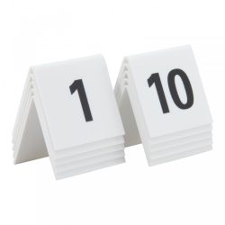 Asztal számok tábla szett (1-10) Securit® TN-1-10-WT